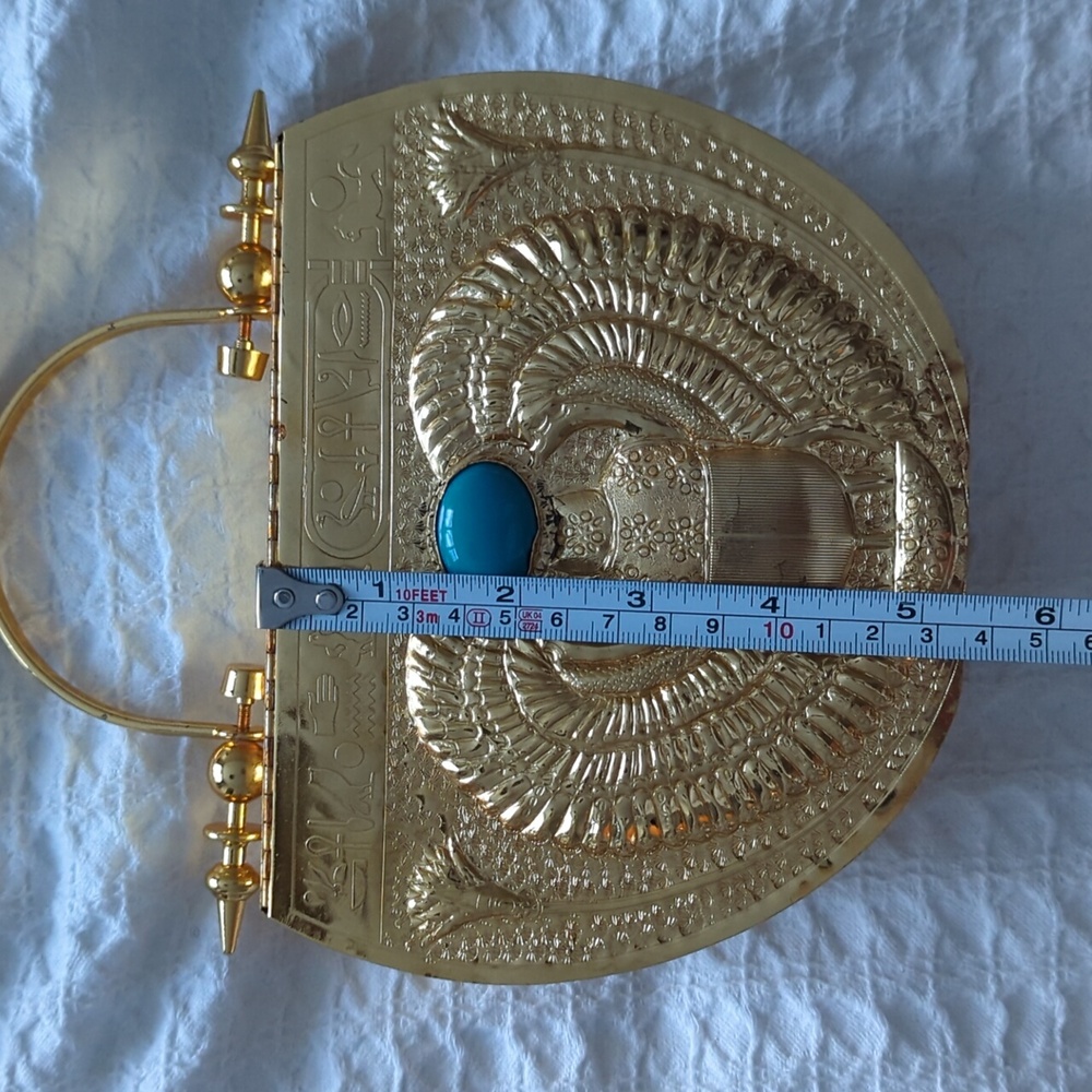Copper Handcarved Metal Egyptian Handbag - Picture 9 of 10